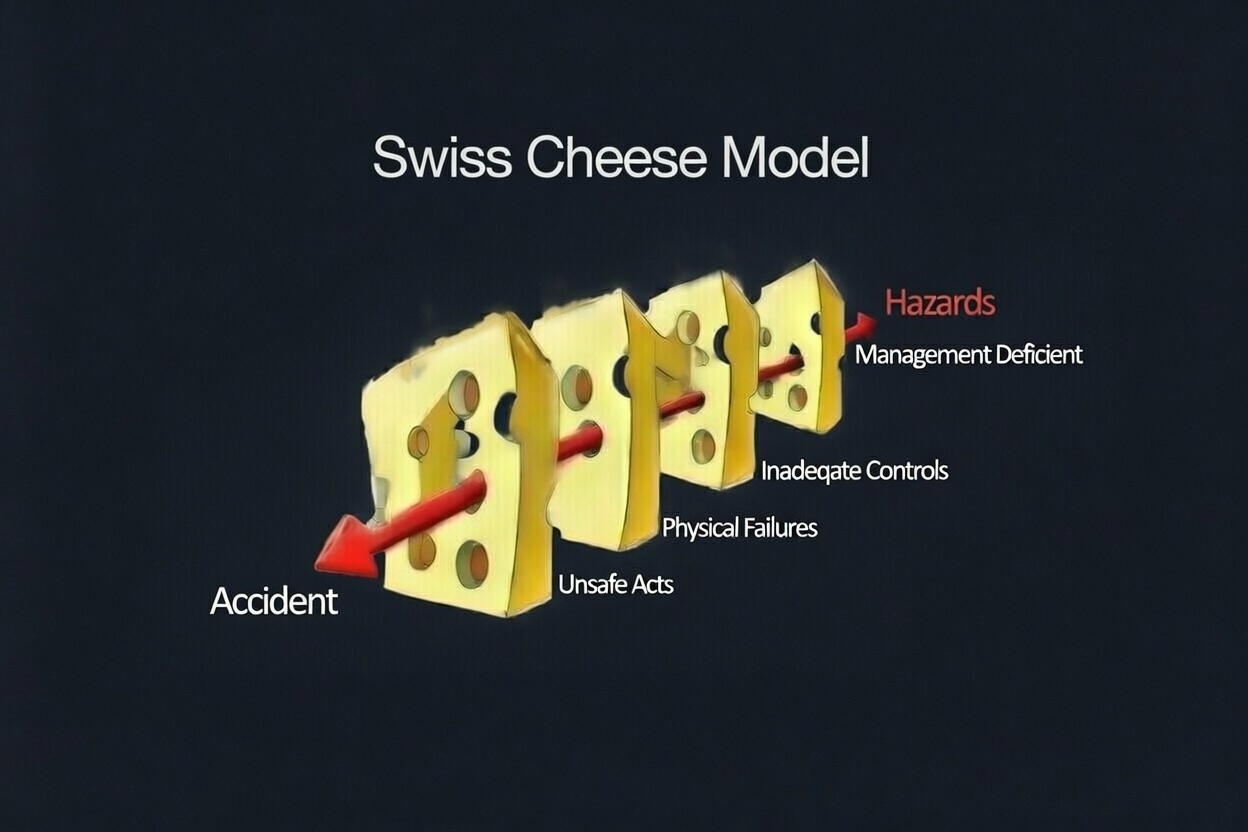 Swiss Cheese Model in Risk Management