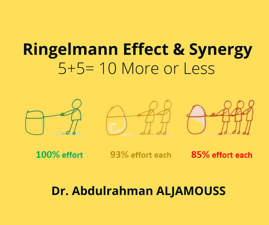 The Ringelmann effect VS Synergy 