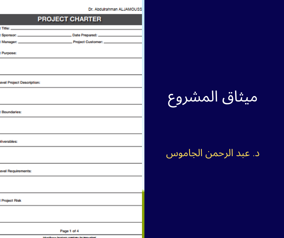 ميثاق المشروع